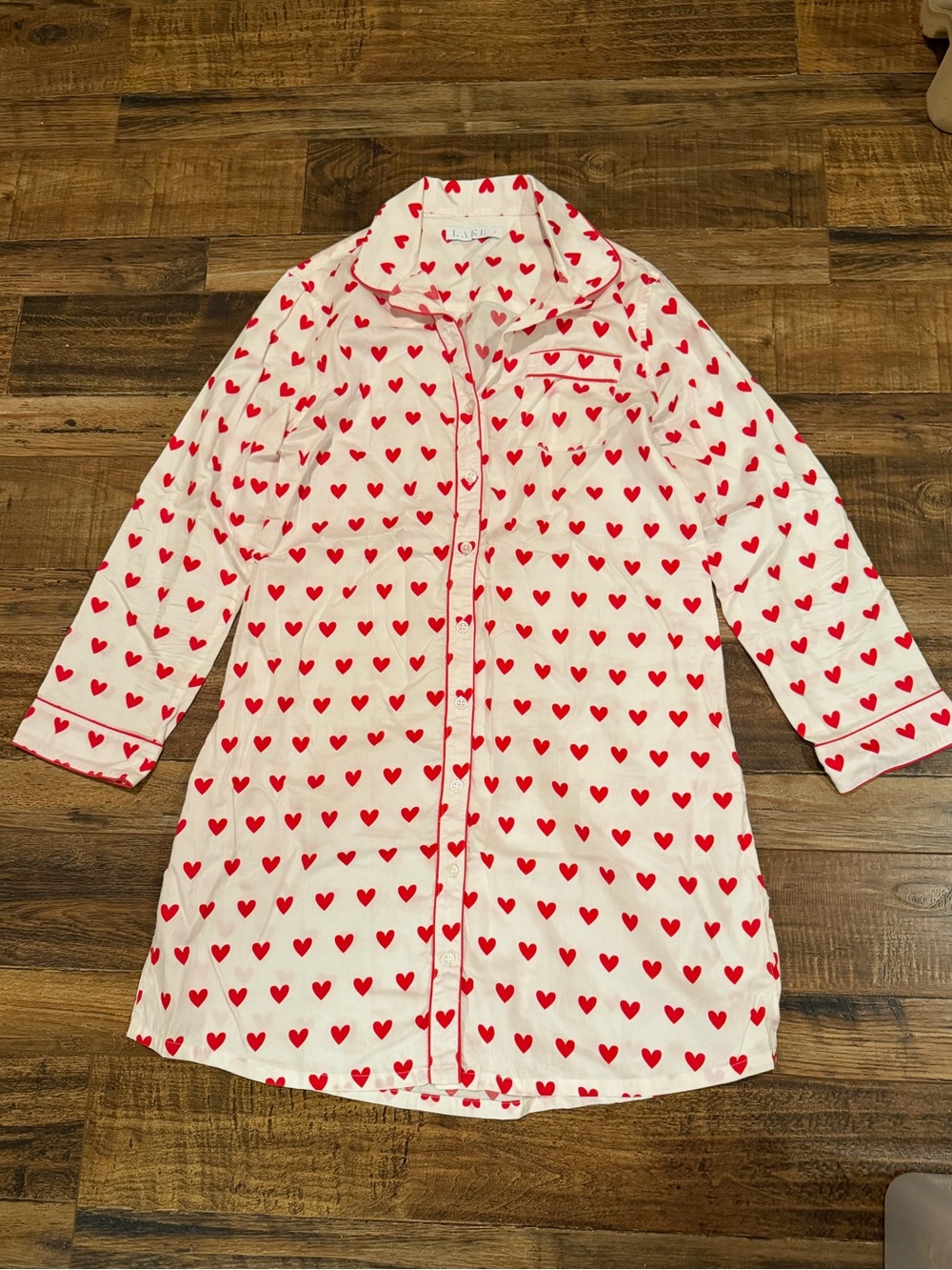 Women's Heart-Print LAKE Nightgown